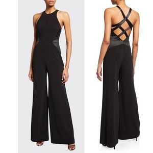 NWT- HALSTON
Sleeveless Halter-Neck Jumpsuit with Strap Detail